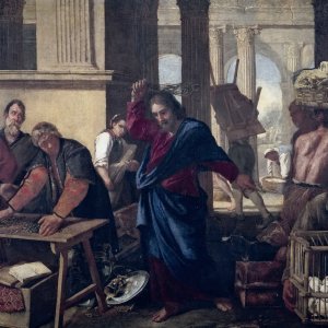 Картина Изгнание торговцев из храма, 1630-е - Музей Прадо