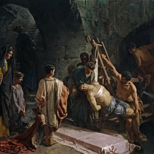 Картина Погребение святого Себастьяна, 1877 - Музей Прадо