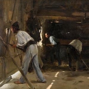 Картина Оборона хижины, 1895 - Музей Прадо