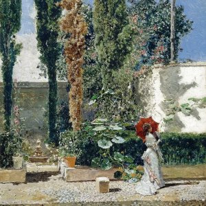 Картина Сад в доме Фортуни Марсаль, 1872 - Музей Прадо