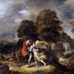 Картина Борьба Иакова с Ангелом - Музей Прадо