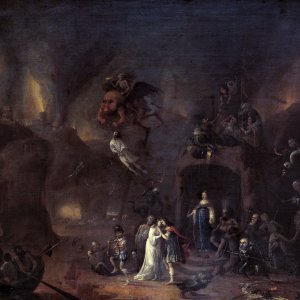 Картина Орфей и Эвридика в подземном царстве, 1652 - Музей Прадо