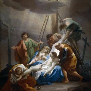 Картина - Снятие с креста, ок.1754 - Музей Прадо