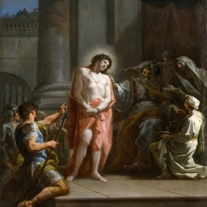 Картина - Христос перед Пилатом в претории, 1754 - Музей Прадо