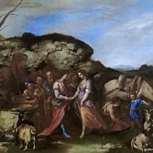 Картина - Исаак и Ревекка, 1655 - Музей Прадо