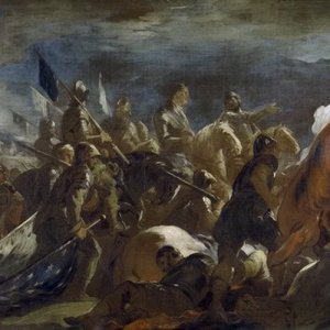 Картина - Пленение коннетабля Монморанси в битве при Сен-Кантене, 1693 №1