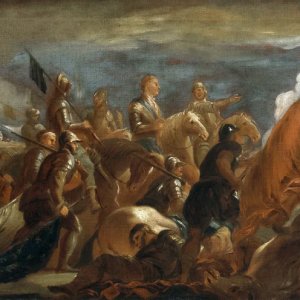 Картина - Пленение коннетабля Монморанси в битве при Сен-Кантене, 1693 №2