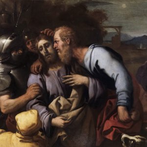 Картина - Поцелуй Иуды, 1655-60 - Музей Прадо