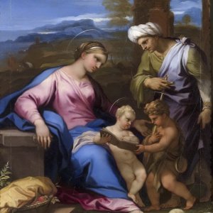 Картина - Святое семейство (копия Рафаэля), ок.1697 - Музей Прадо