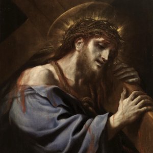 Картина - Христос с Крестом, ок.1697 - Музей Прадо