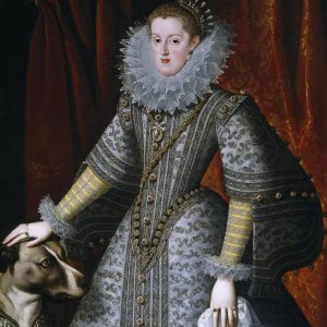 Картина - Маргарита Австрийская, королева Испании, 1609 - Музей Прадо