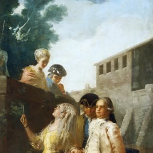 Картина - Военный и сеньора, 1778 - 1779 - Музей Прадо