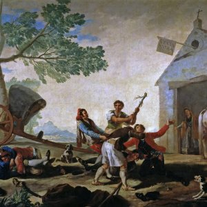 Картина - Драка у таверны, 1777 - Музей Прадо