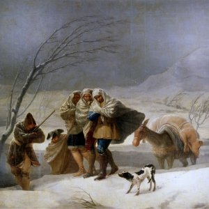 Картина - Зима (вьюга), 1786 - Музей Прадо
