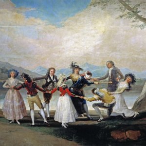 Картина - Игра в жмурки, 1787 - Музей Прадо