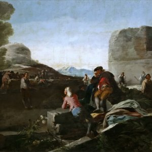 Картина - Игра в пелоту, 1779 - Музей Прадо