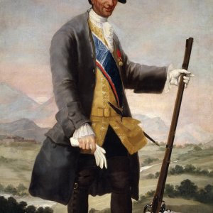 Картина - Карлос III на охоте, 1787 - Музей Прадо