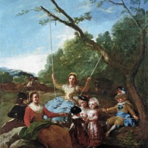 Картина - Качели, 1779 - Музей Прадо