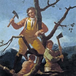 Картина - Лесорубы, 1778 - 1779 - Музей Прадо