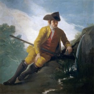 Картина - Охотник у источника, 1786 - 1787