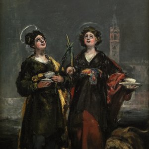 Картина - Святые Хуста и Руфина, 1817