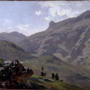 Картина - Агуас Буэнас (Пиренеи), 1882