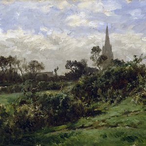 Картина - Башня в Дуарнене, 1877 - 1884
