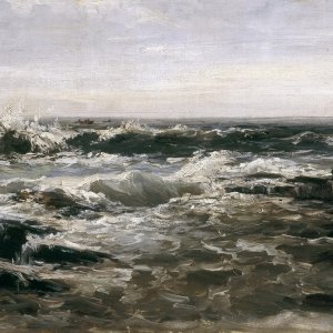 Картина - Волны, 1872