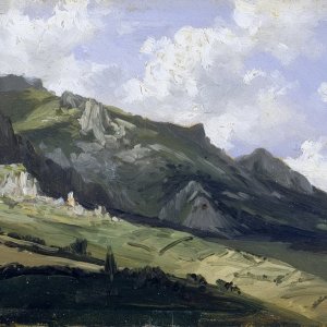 Картина - Горный хребет Пикус де Эуропа, 1874