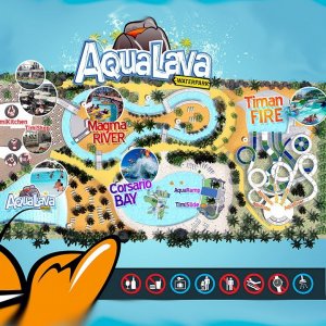 Видео - Аквапарк Aqualava в Плайя Бланка на Лансароте