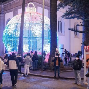Видео - Ла Лагуна ночью в декабре на Новый год (Тенерифе)