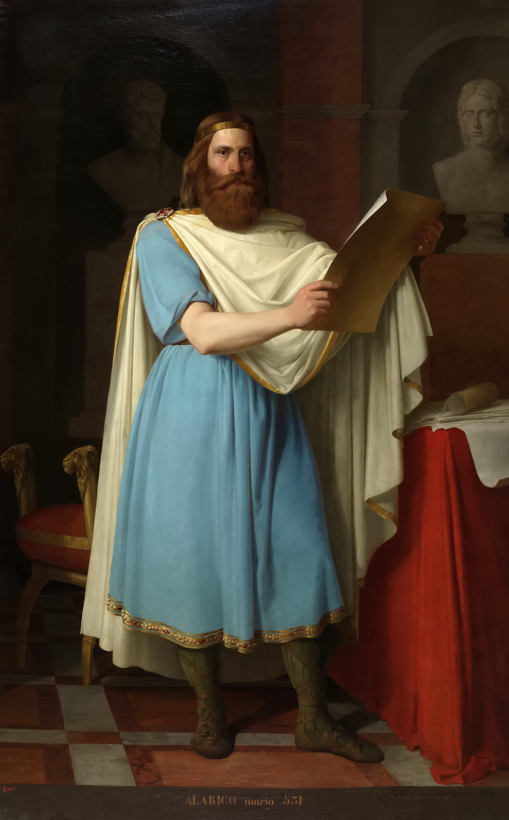 Картина Аларих, король вестготов, 1856 - Музей Прадо