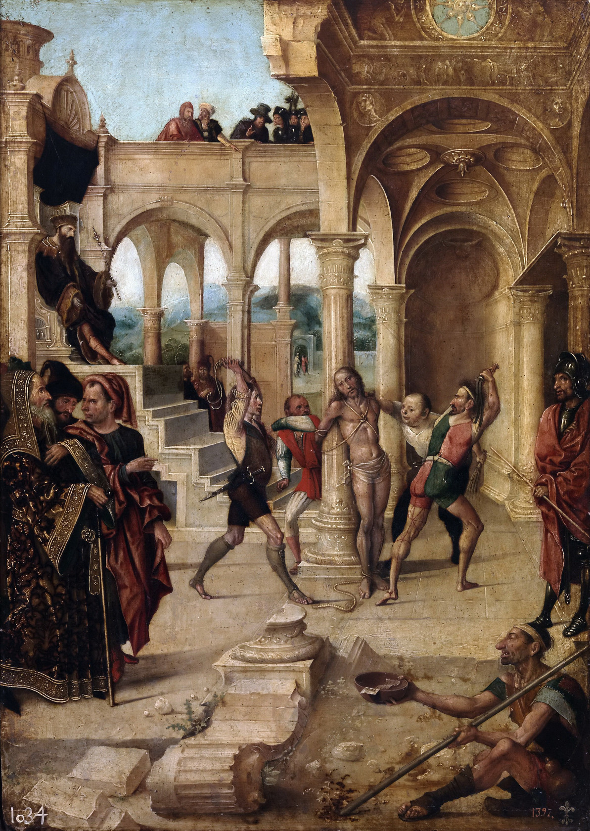 Картина Бичевание Христа, 1500 - 1505 - Музей Прадо