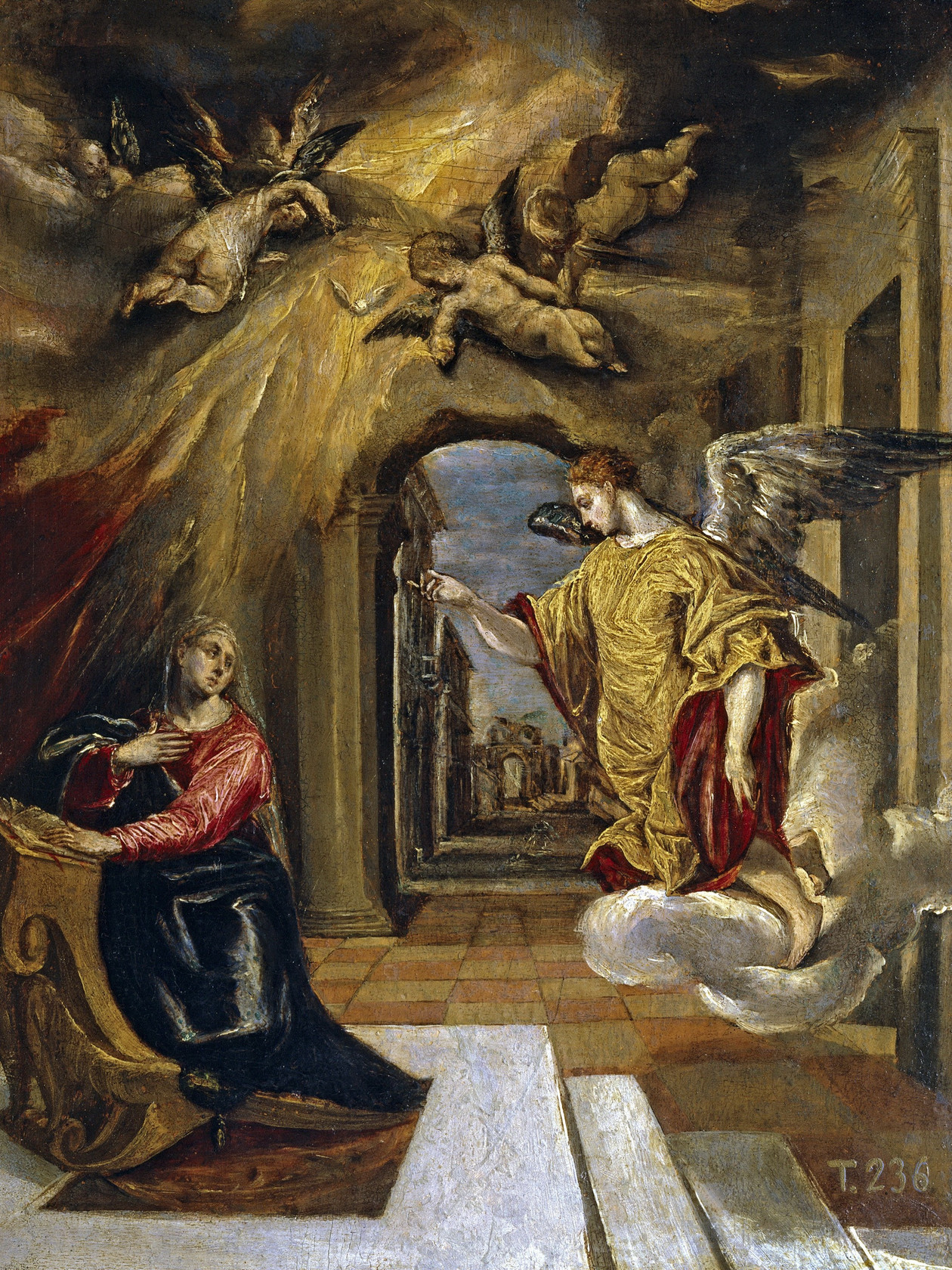 Картина Благовещение, 1570 - Музей Прадо