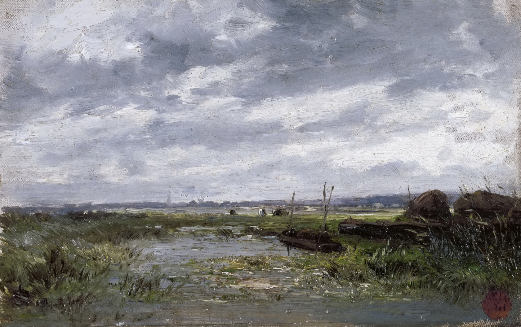Картина - Болота (Нидерланды), 1884