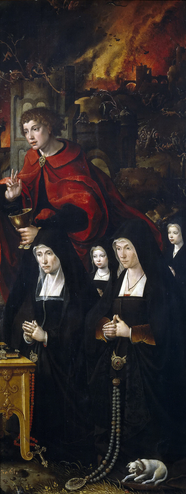 Картина Четверо молящихся с Иоанном Богословом - Музей Прадо