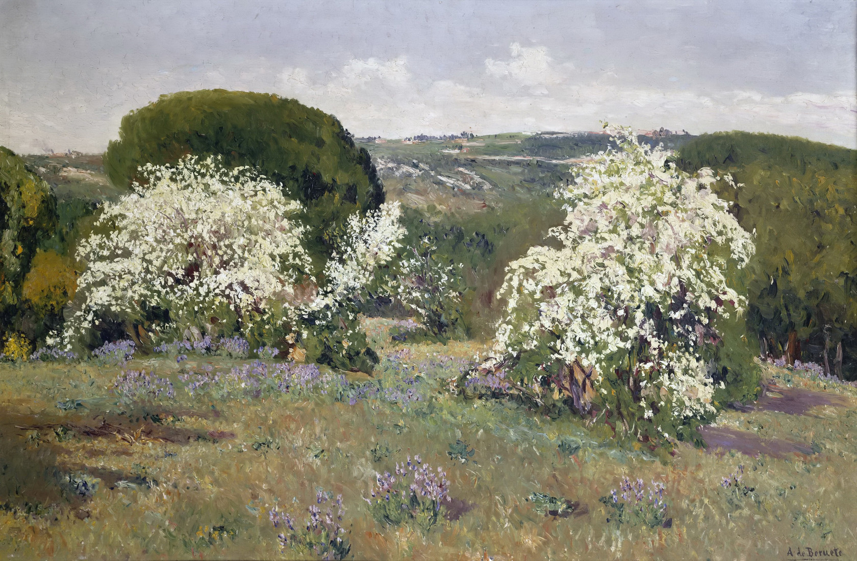 Картина Цветение боярышника, 1911 - Музей Прадо