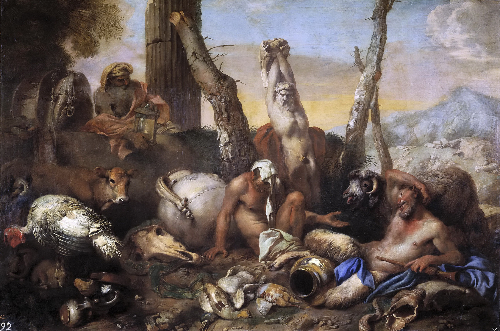 Картина Диоген в поисках честных людей, 1645-55 - Музей Прадо