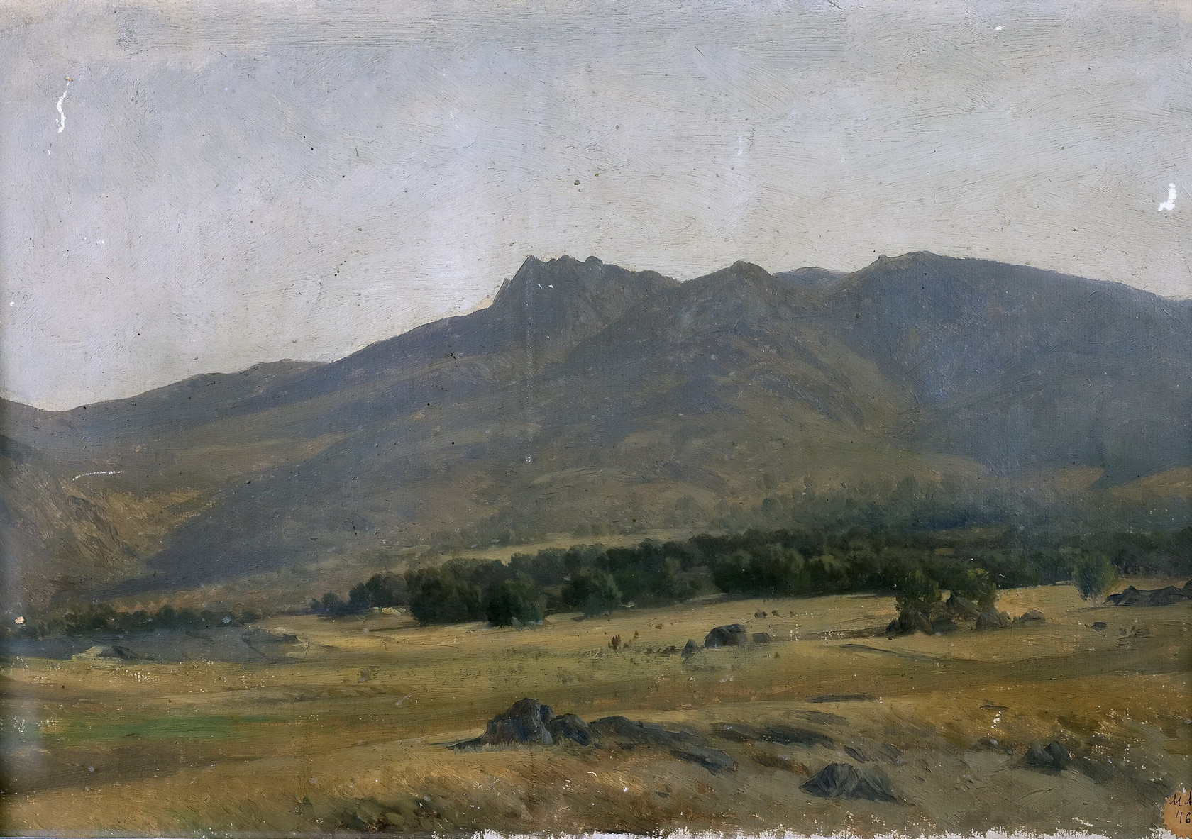 Картина - Долина в горах Сьерра-де-Гуадаррама, 1870