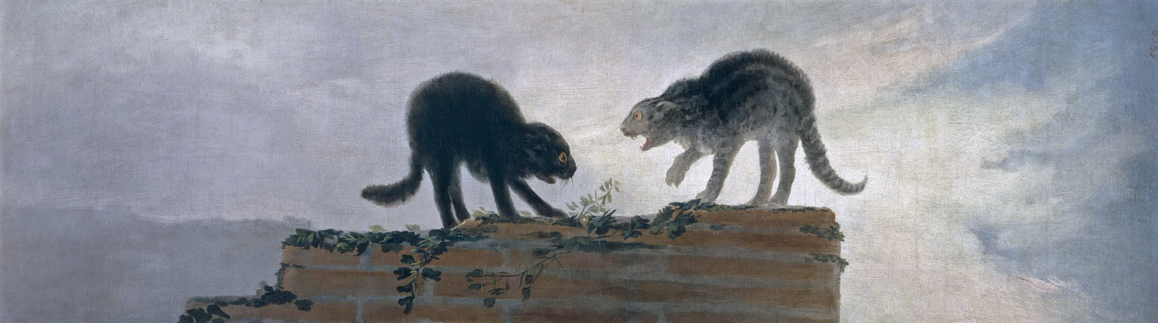 Картина - Драка котов, 1786 - Музей Прадо