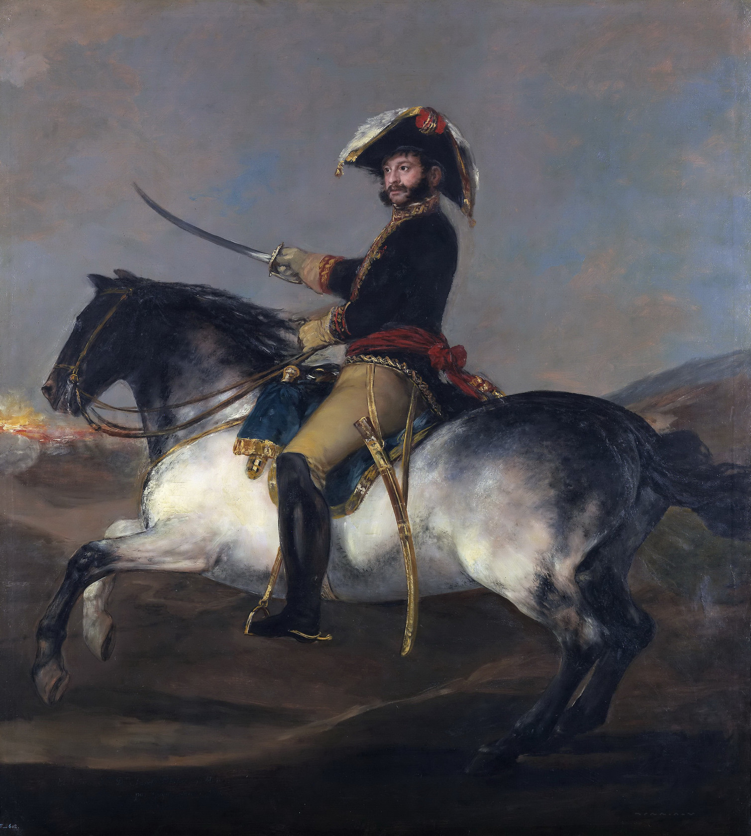 Картина - Генерал Хосе де Палафокс верхом, 1814 - Музей Прадо
