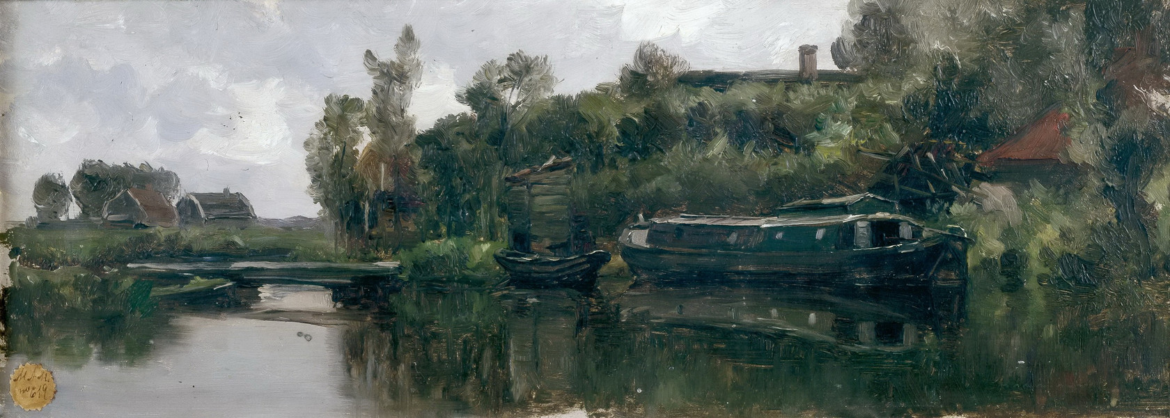 Картина - Голландский канал, 1884