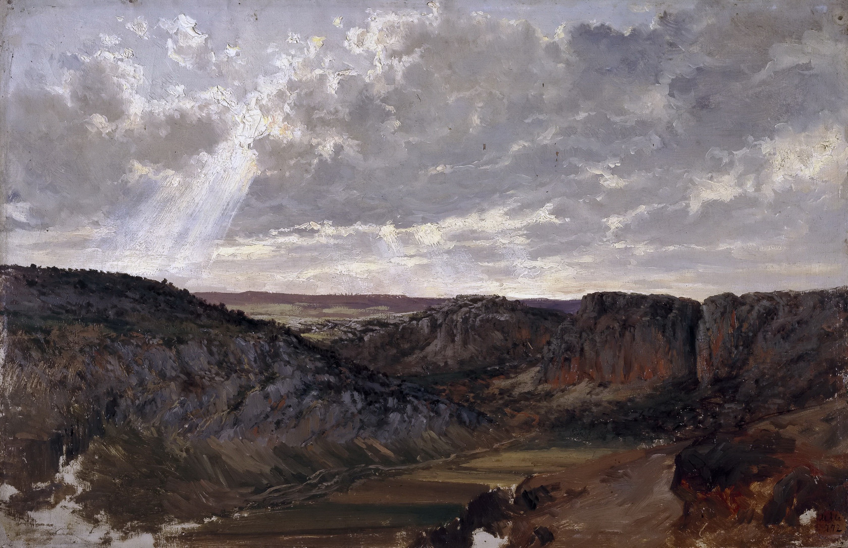 Картина - Горы в Арагоне, 1872