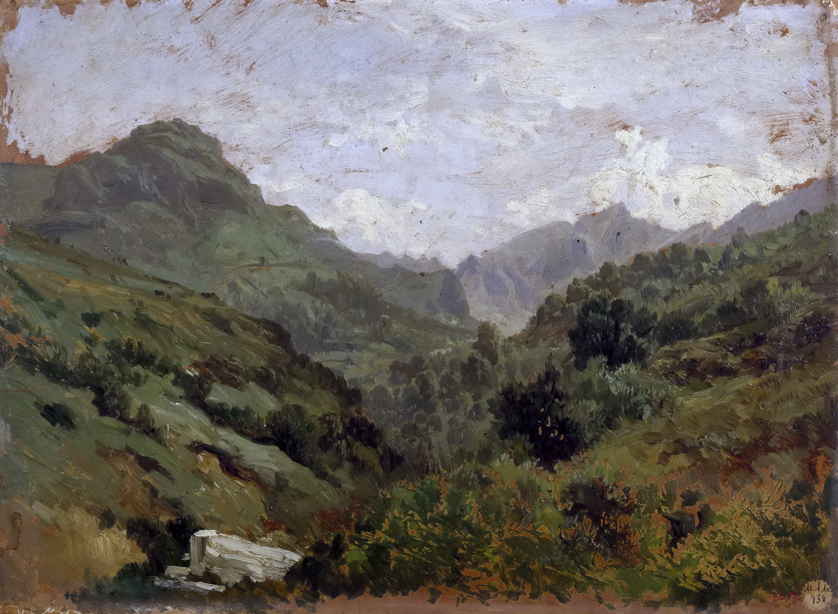 Картина - Горы в Пахаресе, 1874