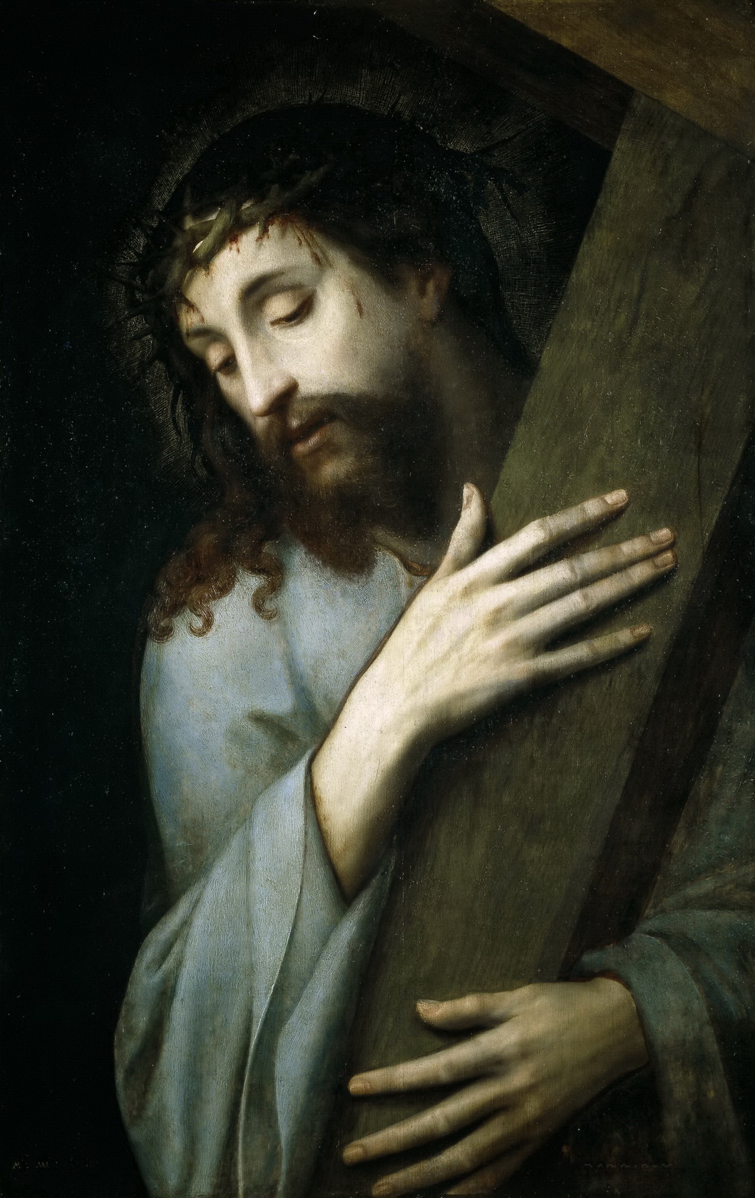 Картина Иисус с крестом, 1555 - Музей Прадо