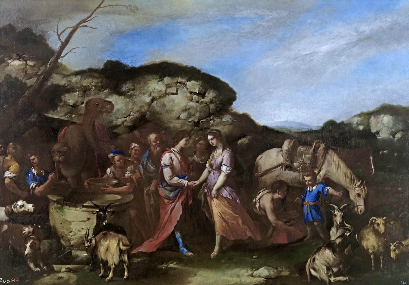 Картина - Исаак и Ревекка, 1655 - Музей Прадо