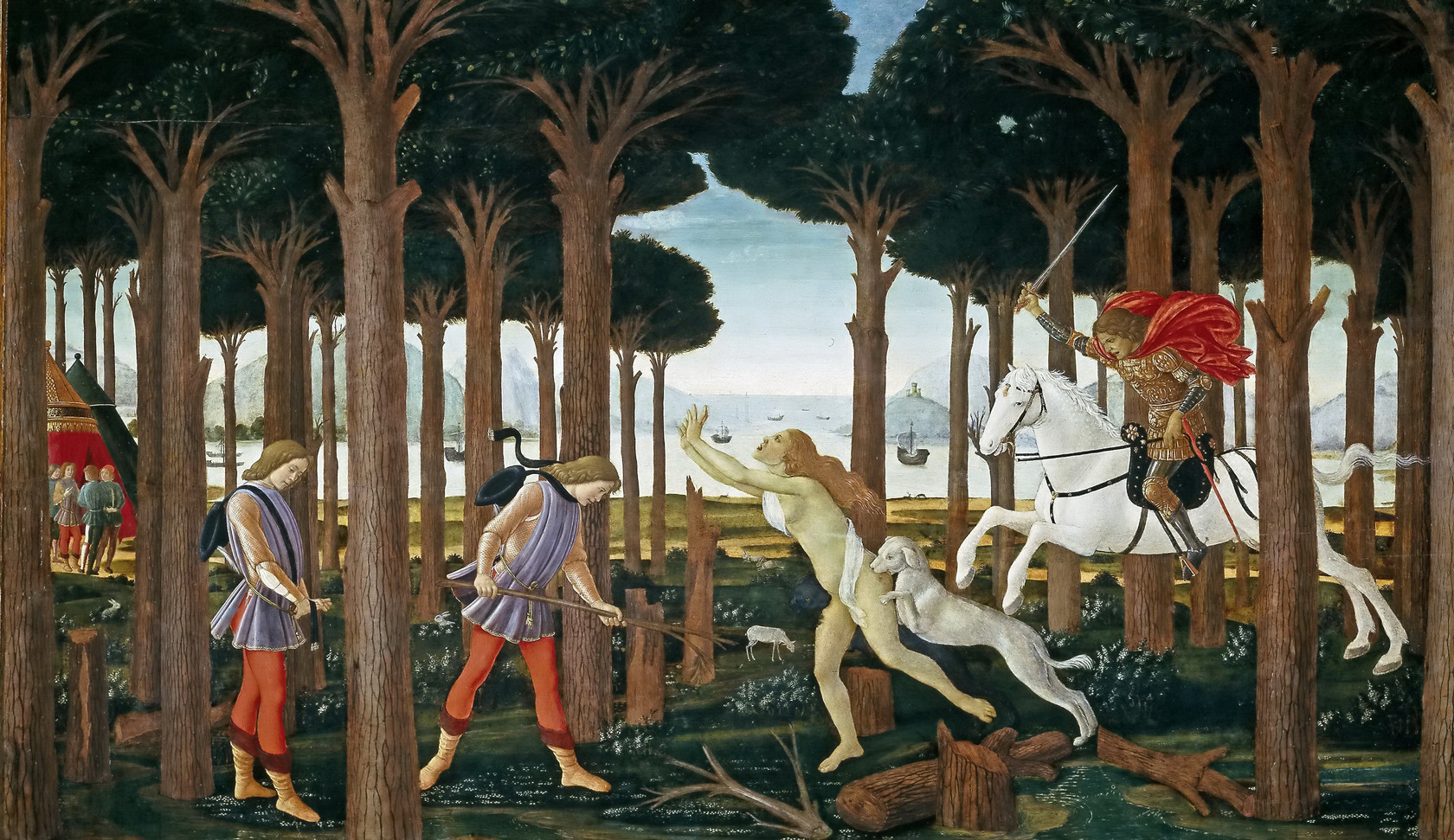 Картина История Настаджио дельи Онести (I), 1483 - Музей Прадо