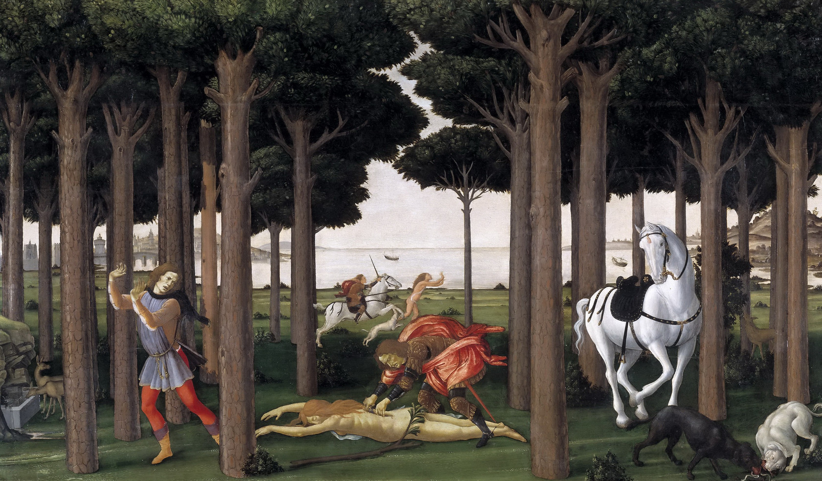 Картина История Настаджио дельи Онести (II), 1483 - Музей Прадо