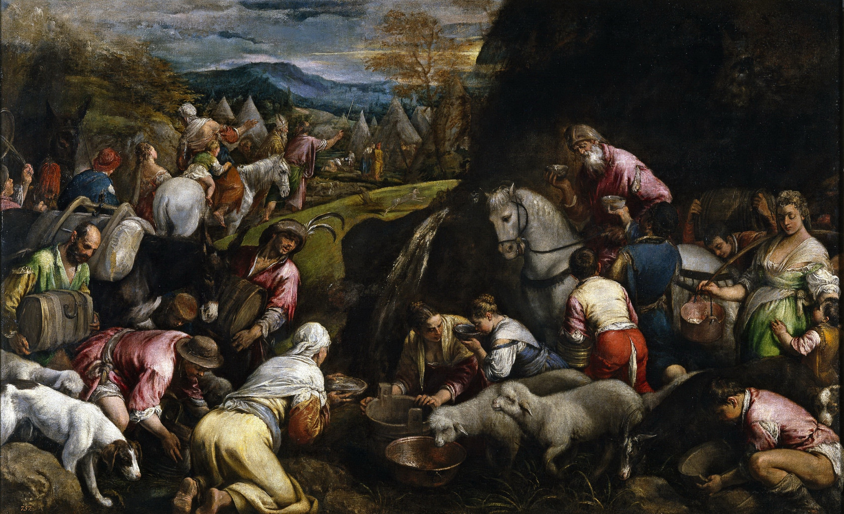 Картина Израильтяне пьют чудесную воду, 1563 - 1565 - Музей Прадо