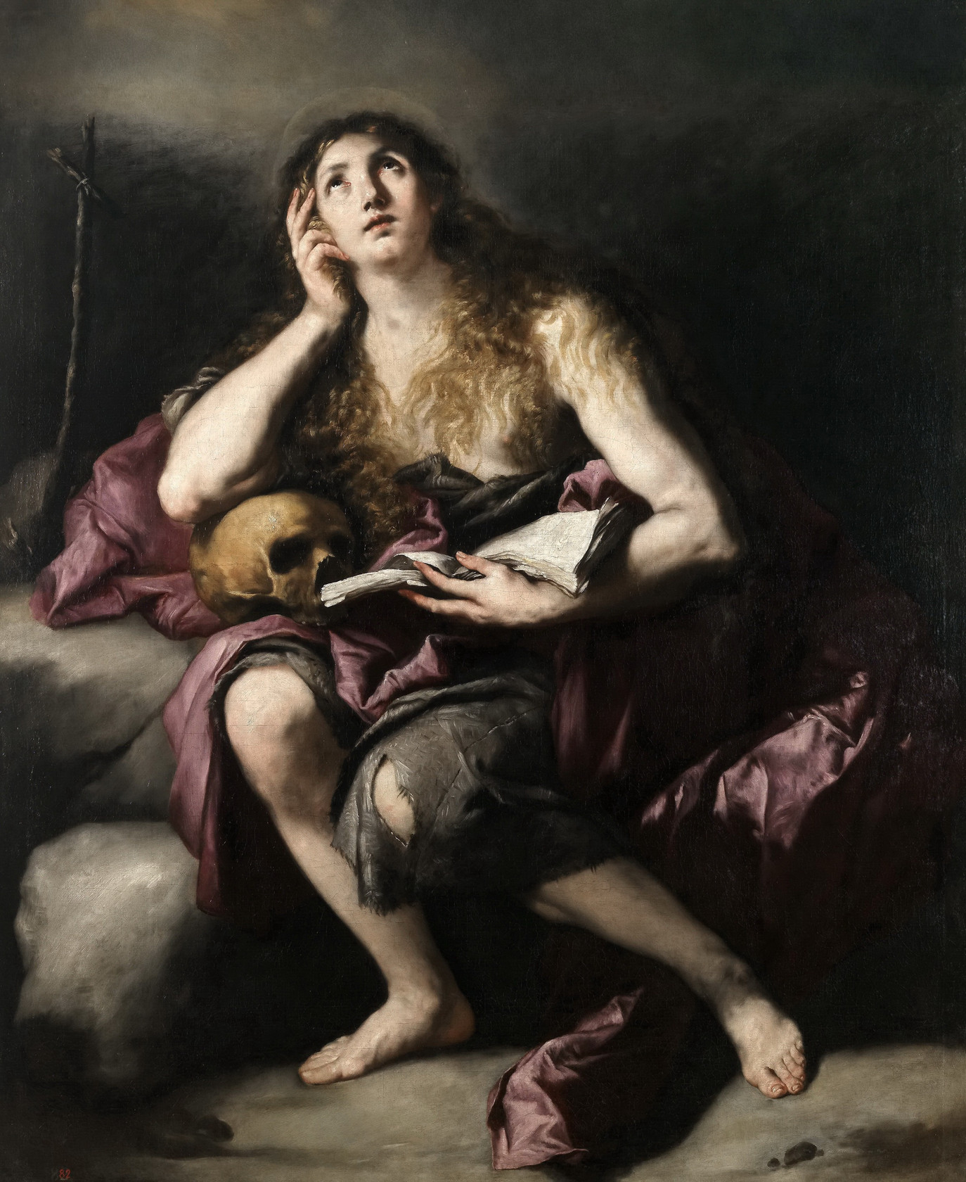 Картина - Кающаяся Магдалина, 1660 - 1665 - Музей Прадо